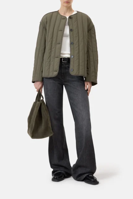 Quilted jacket made of recycled nylon s