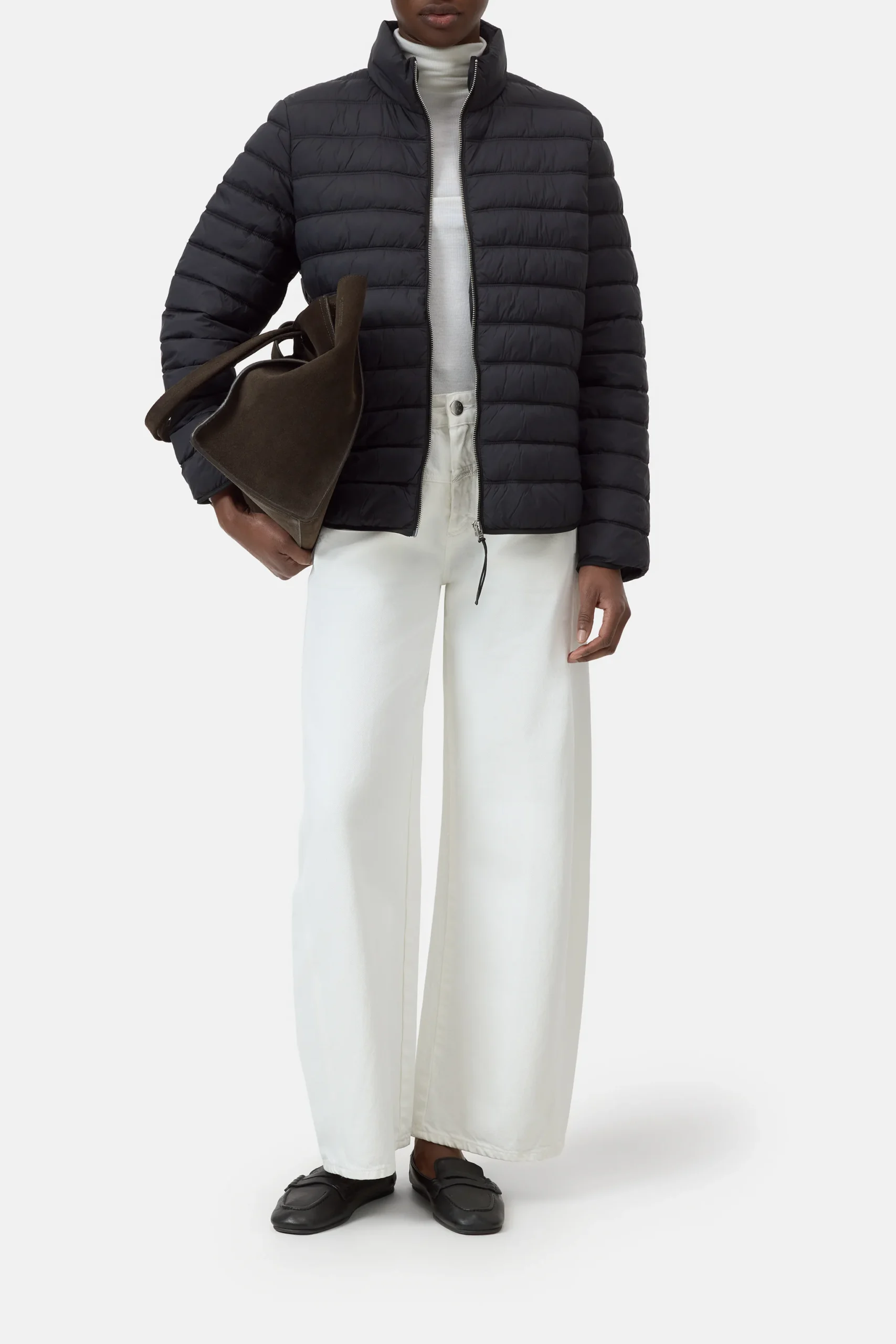 Quilted jacket made of recycled nylon Quilted jacket made of recycled nylon