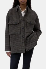 Wool Blend Shirt Jacket d